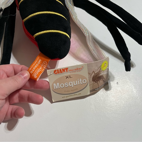 Giant Microbes Mosquito Plush Scientific Toy 2 Pockets Dangling Plush 13” - Picture 5 of 11